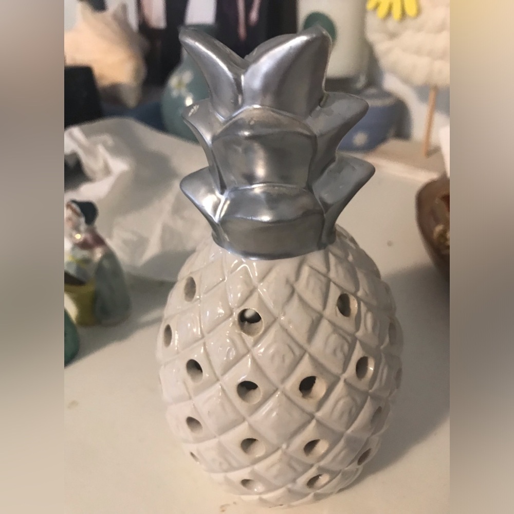 Ceramic Pineapple Potpourri Holder by GC Naturals Home Accents Whimsical Decor